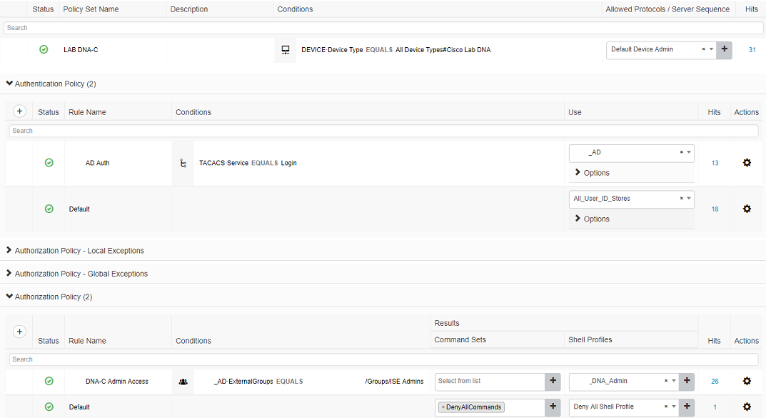 Cisco DNA Center external Authentication using ISE TACACS – Part 1 ...